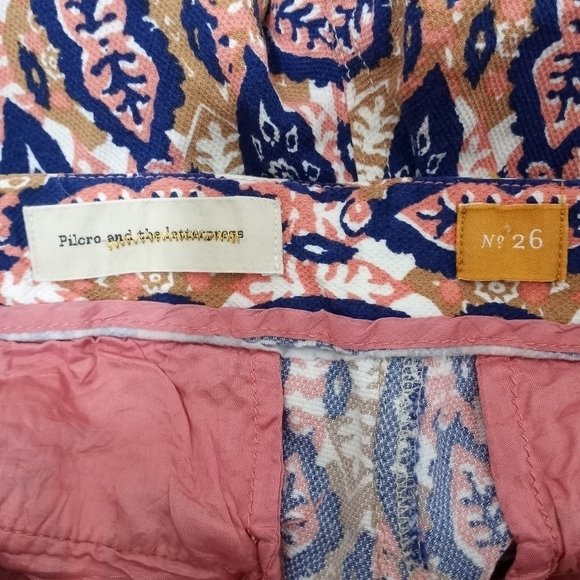 Pilcro Paz Ikat Joggers Royal Blue Sz 26 - Picture 3 of 16